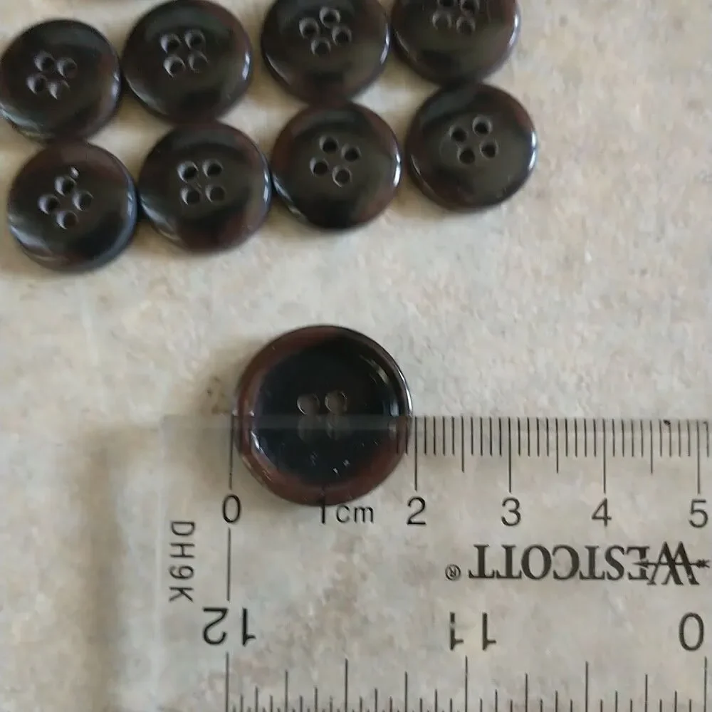 Replacement Buttons For Blazer Sport Coat Browm Black 10x Set